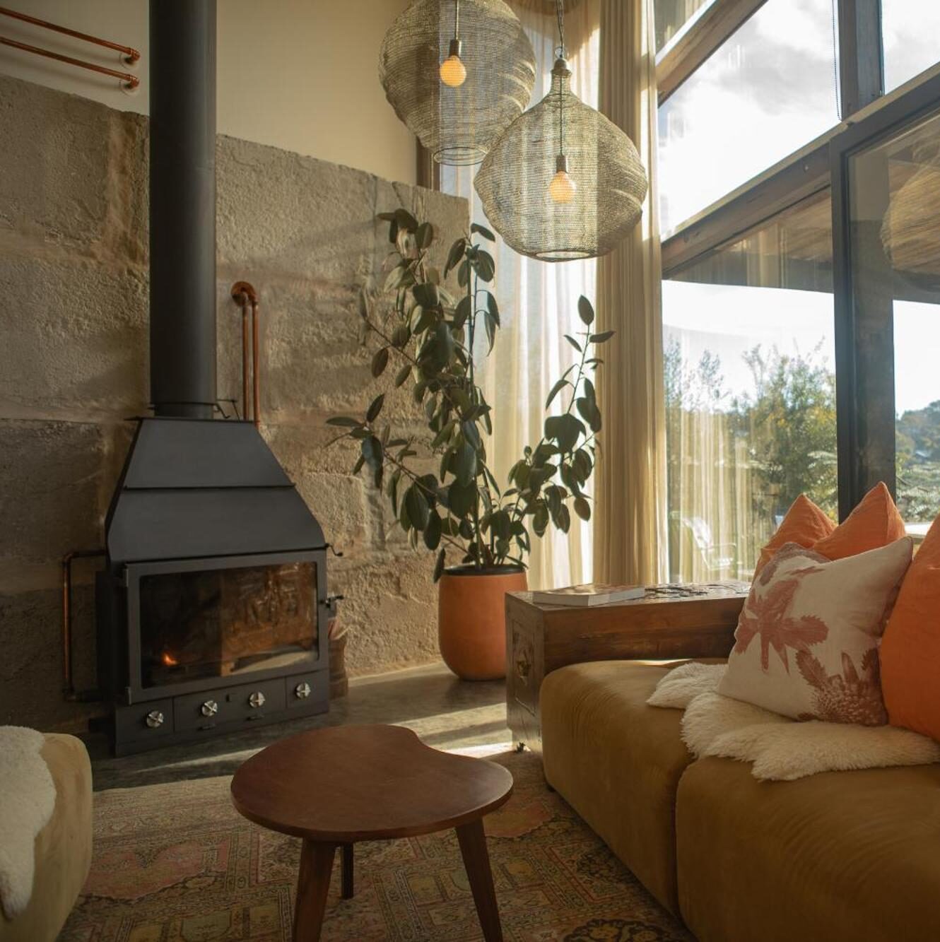 christo freestanding installed in beechworth glasshouse